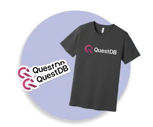 QuestDB swag at Hacktoberfest 2023